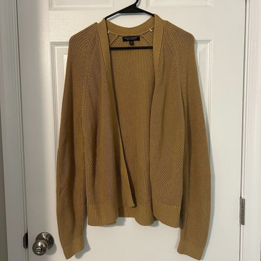 Banana Republic Organic‎ Cotton Open Women's Cardigan, M